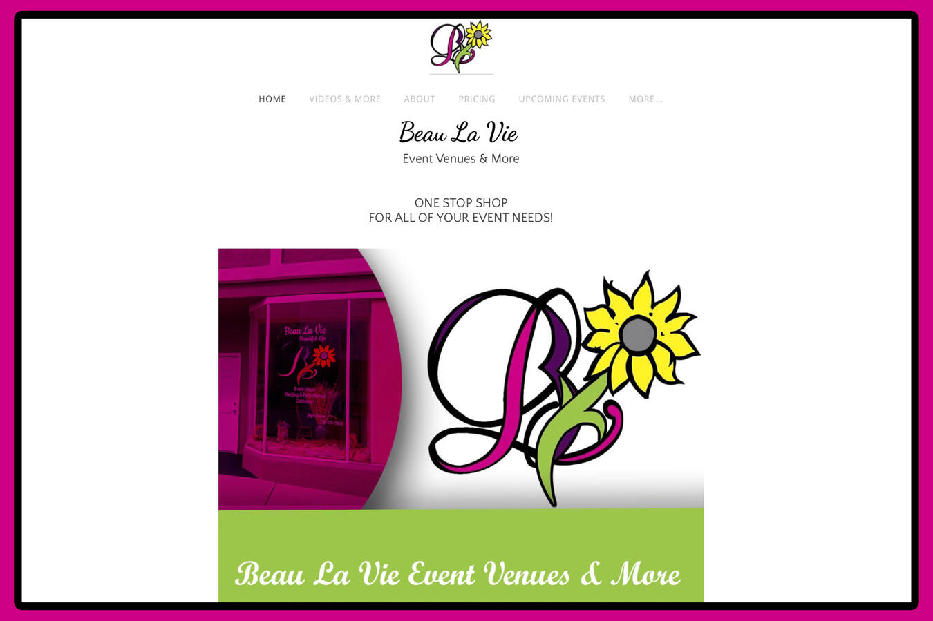 Beau La Vie Website